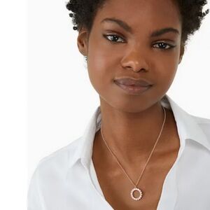 Kate Spade New York Necklace Full Circle Mini Pendant Blush/Rose Gold